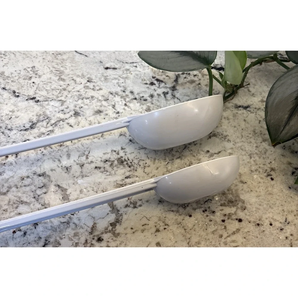 Weight Watchers Measuring Serving Scoop Spoons 1/2 & 1 Cup Portion USA‎ White WW